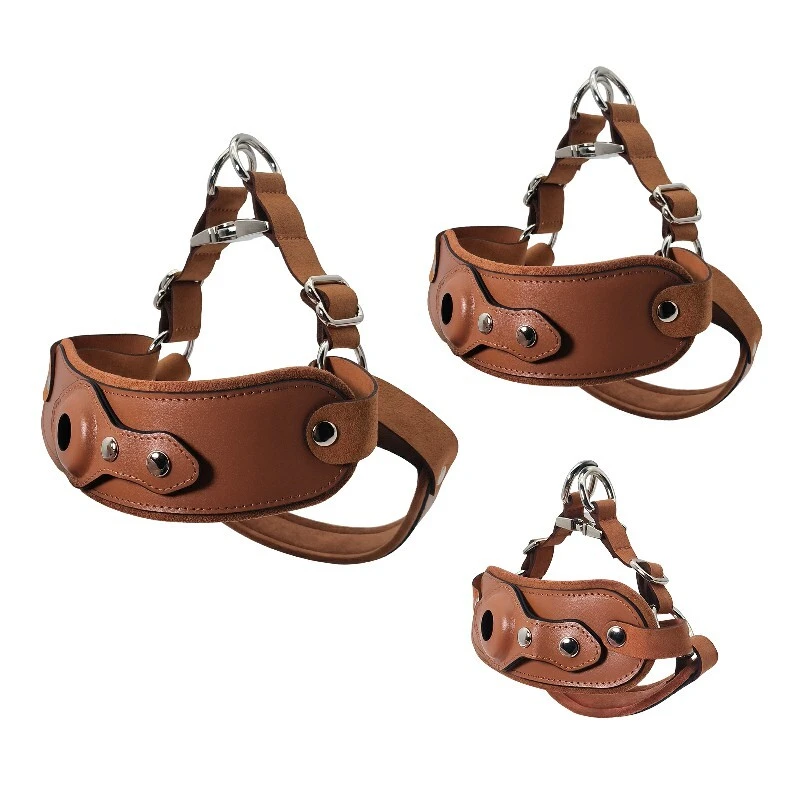 Arnês de couro para cães com suporte AirTag | Arnês leve para cães AirTag PSP-1165 1