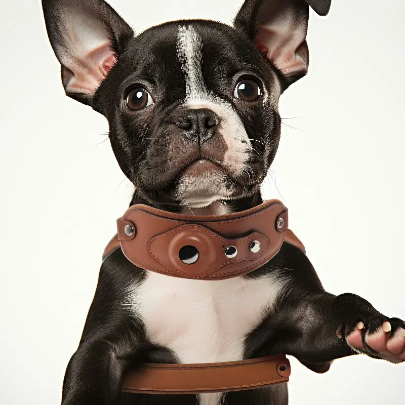 Airtag Harness Full Grain Cow Leather Products Wholesale - Purespet 4
