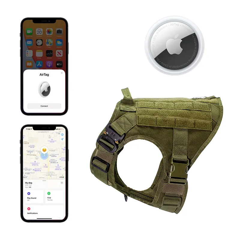 Apple Air Tag Dog Harness Online Payment Or T/T (30% Deposit and the Balance Paid Before Shipment) by Purespet 16