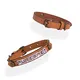 Handcrafted Leather Dog Collars Brown - - 7