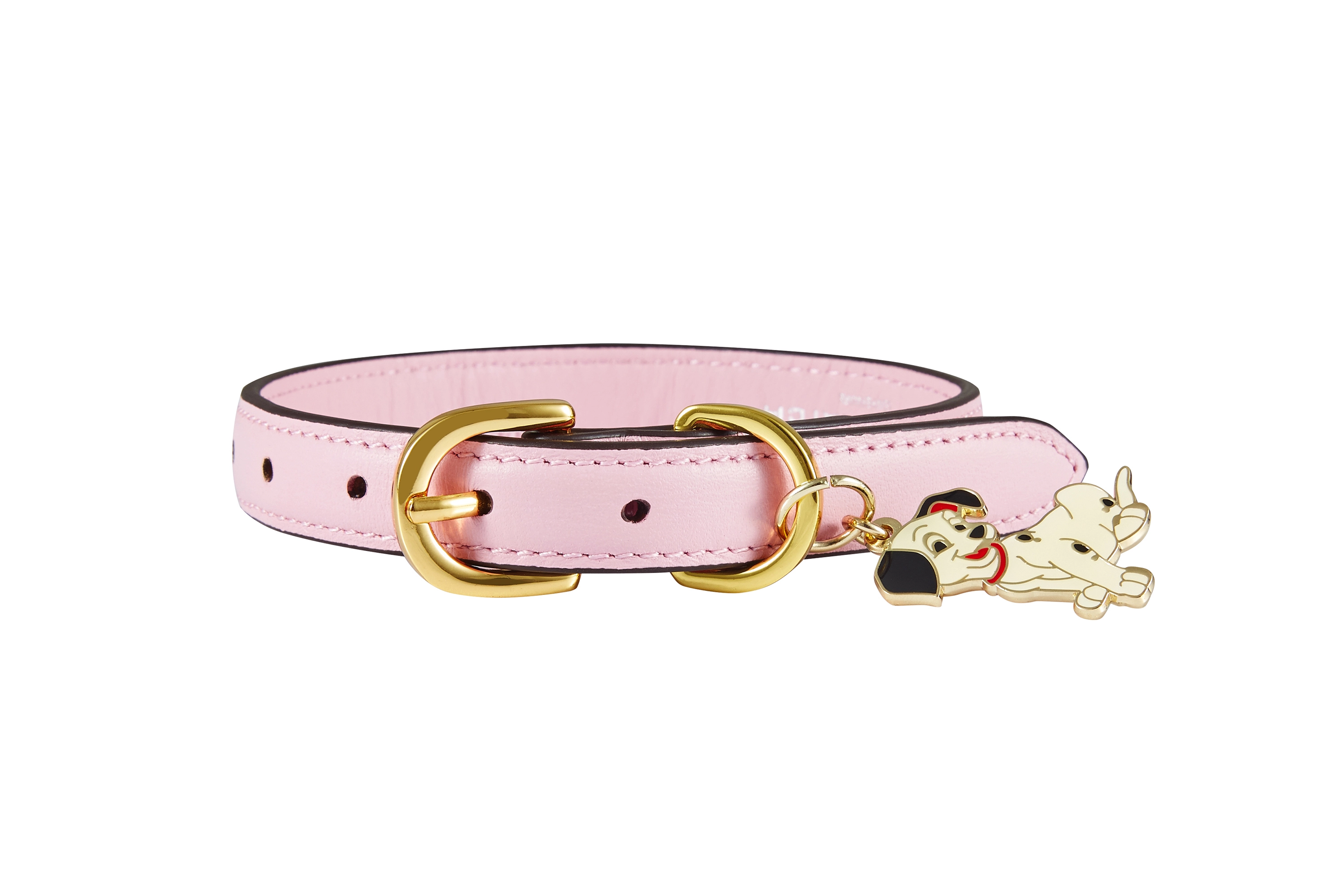 Collar de perro de cuero genuino premium con dijes PSP-5002 1