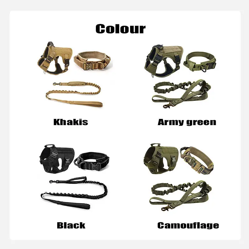Dog Leash Collar and Harness Set 20~25 Days by 7