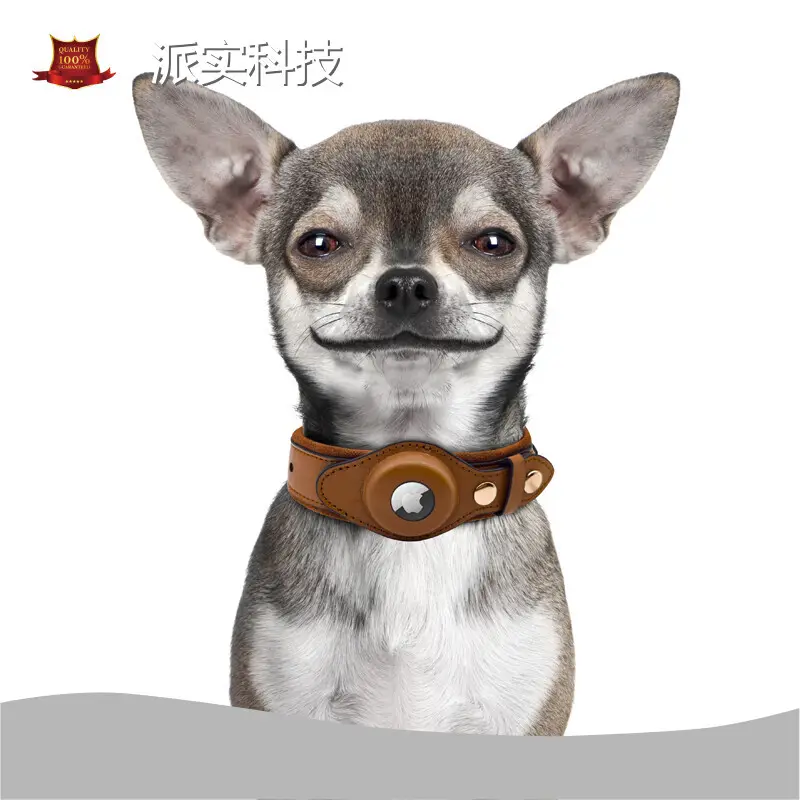 Leather Airtag Collar 20~25 Days Wholesale - Purespet 1