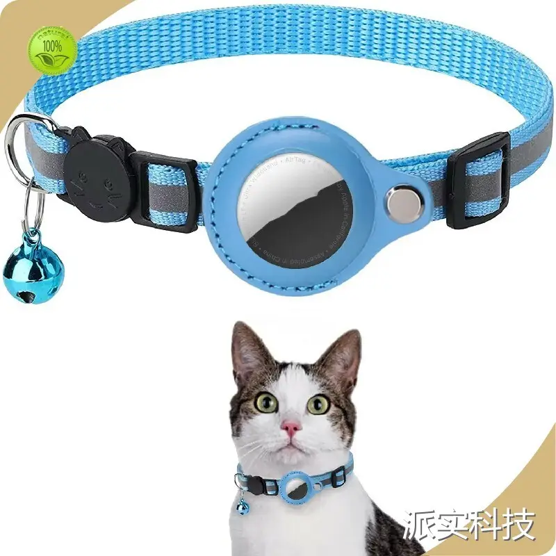 Cat Air Tag Collar Black/Blue/Pink/Purple/Red/Orange/Yellow Products Wholesale - Purespet 1