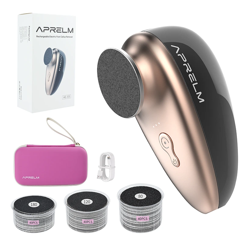 AprElm E5 Electric Callus Remover Set with Organizer Case 1
