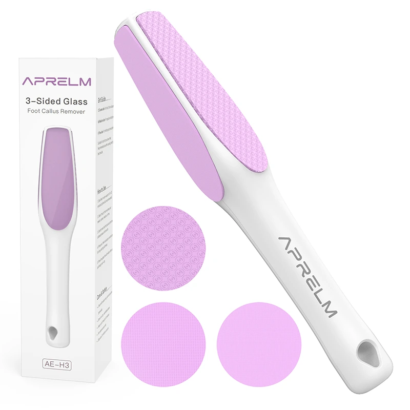 AprElm H3 3-in-1 Glass Foot File for Smooth Feet 1