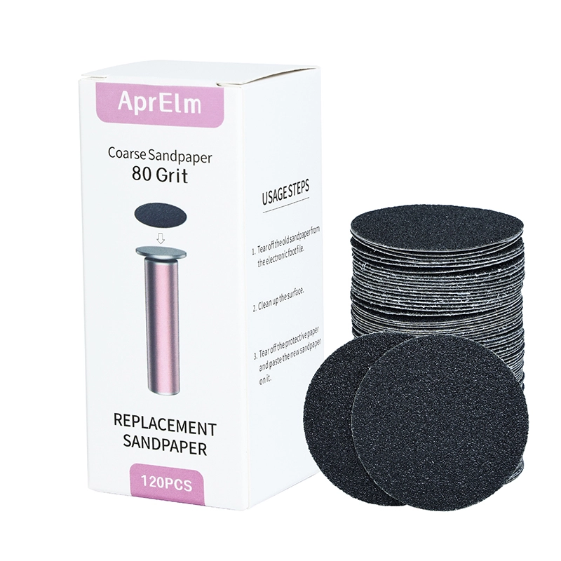 AprElm Replacement Sandpaper Discs for Electric Callus Removers(80 Grit) 1