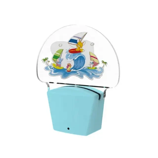 Mini Logo LED Sensore Luci Notturne Foglio Acrilico Trasparente Luce Notturna NL631 1
