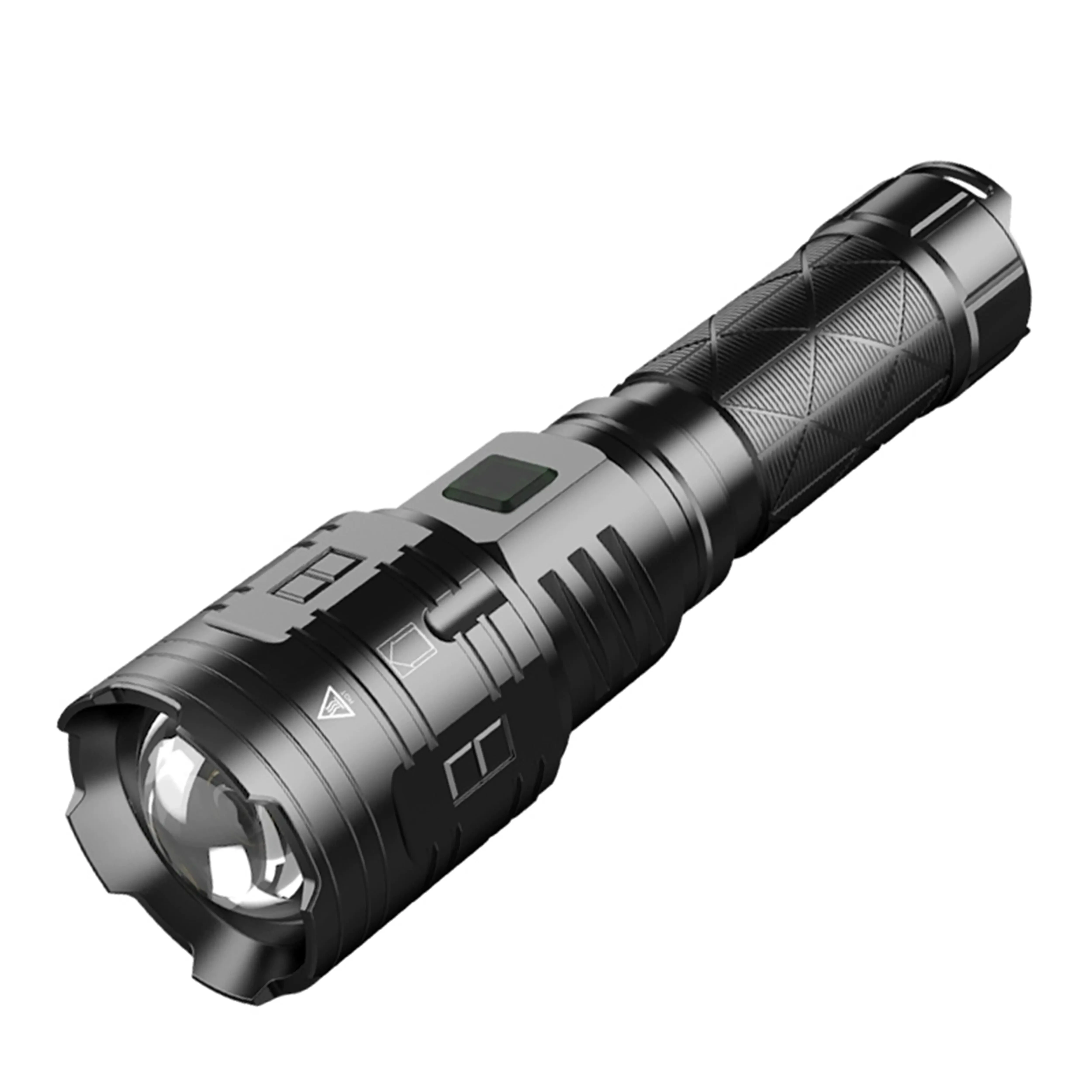 Lanterna LED recarregável para áreas externas, forte, 1000 lúmens, tática, para acampamento, forte, à prova d&39;água, HDT003 1
