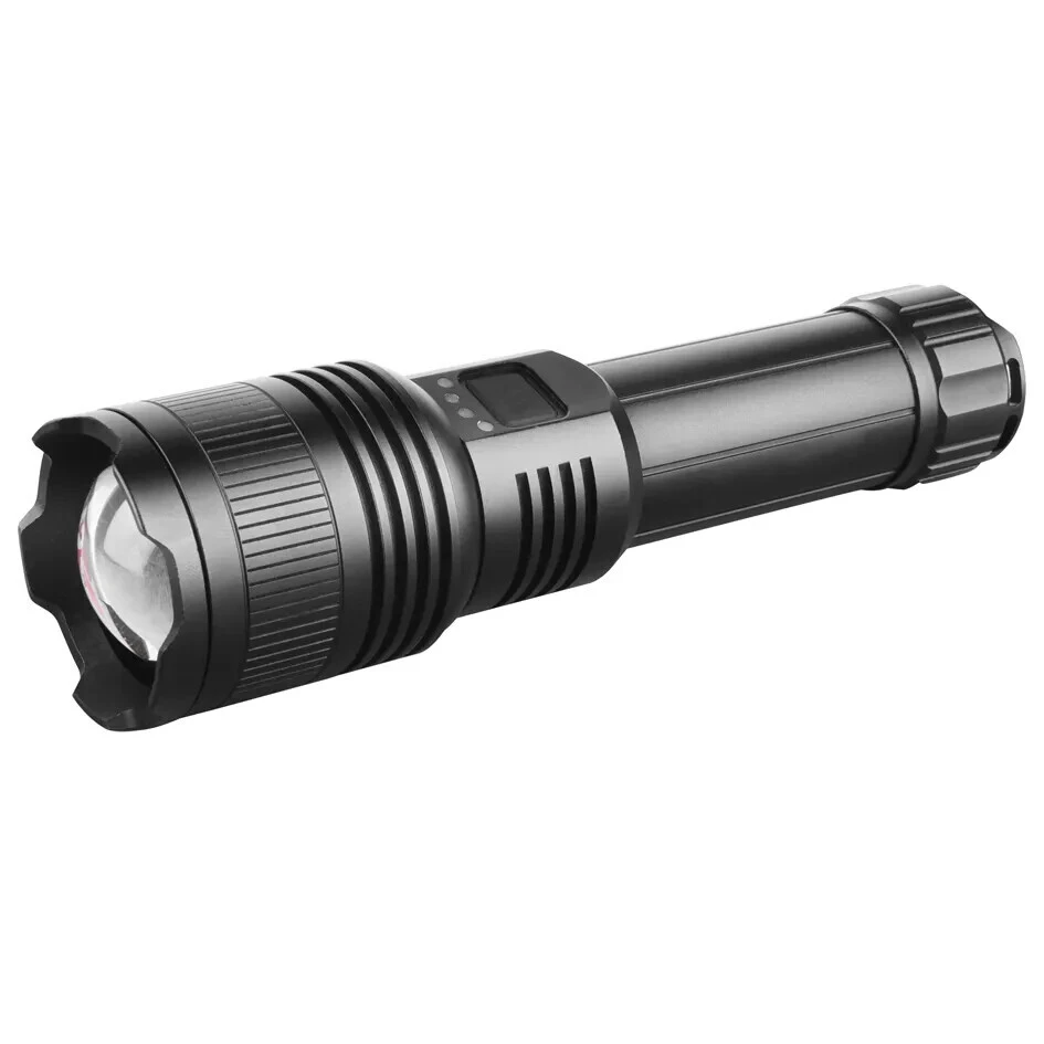 Lanterna LED recarregável para áreas externas, lanterna forte de 700 lúmens, lanterna tática para acampamento, luz forte HDT005 1