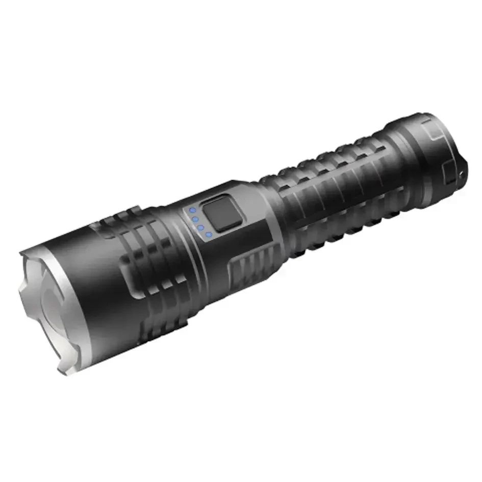 Strong Torch 700 Lumens Rechargeable Outdoor LED Flashlight Tactical Camping Strong Flash Light Waterproof Flashlight HDT006 1