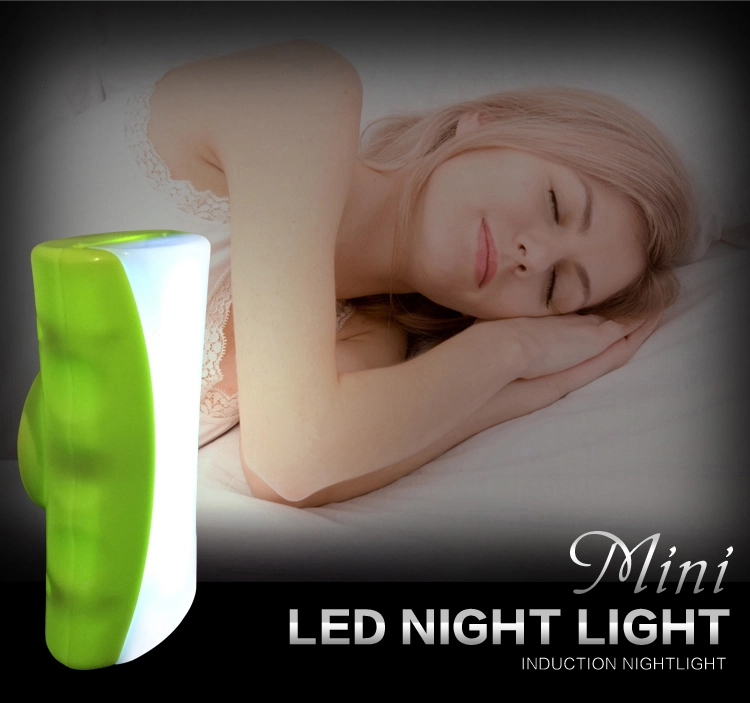 SAA055 LED Dusk Dawn Sensor Night Light 4 LEDs 120 Light Angle Minimalist ABS Plug-in 110-220V Rotatable Plug Multi-color 1