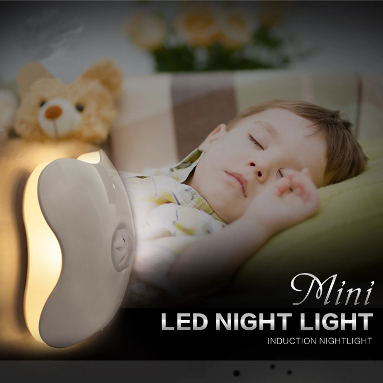SAA060 OEM 1W Dusk to Dwan Sensor Plug in Clover Shape Sensor Control Night Light for Indoor Baby Kids 1