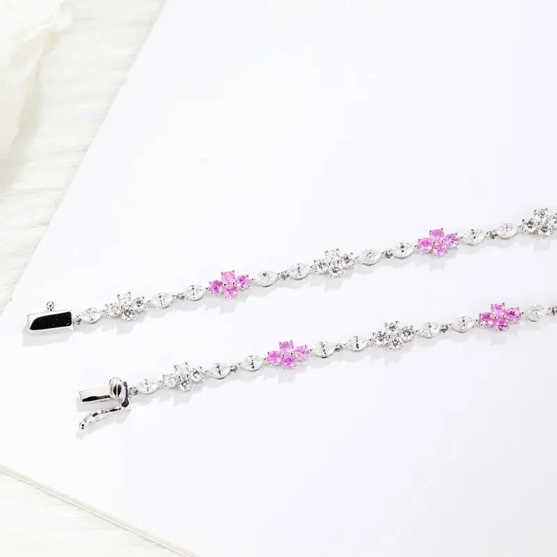 Joacii luxury custom silver necklace design for girl 5