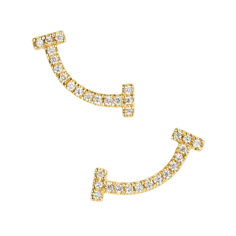 Joacii shaped diamond drop earrings on sale for girlfriend 2