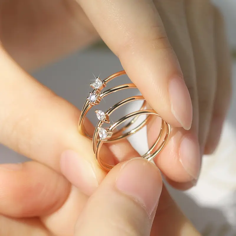 Joacii beautiful white gold wedding rings manufacturer for wedding 3