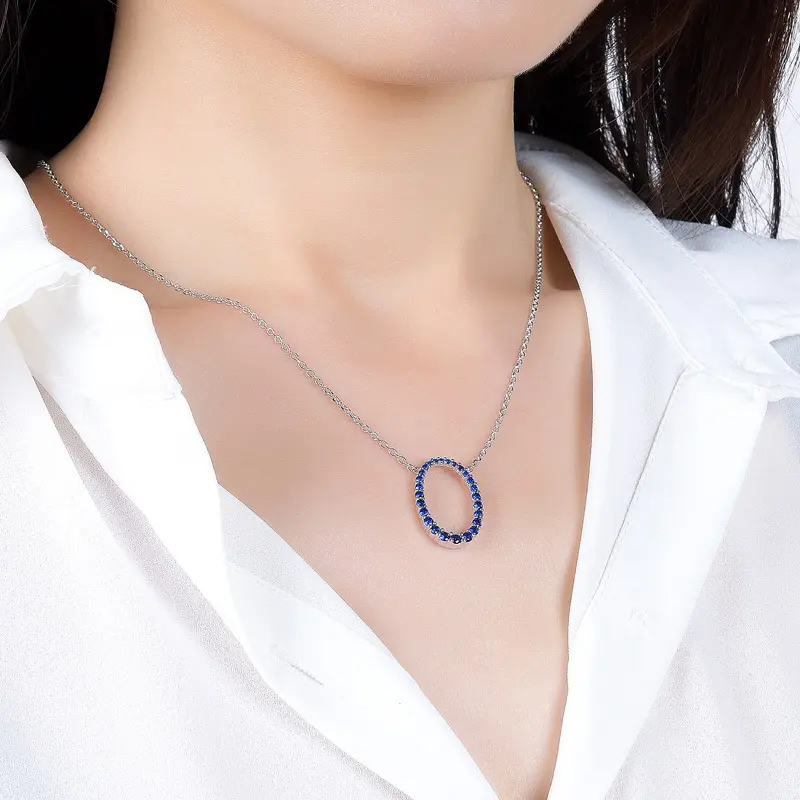 Joacii sapphire necklace with good price for girl1 5