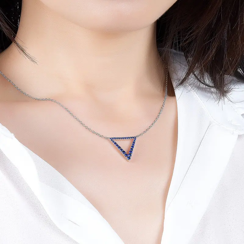 Joacii pretty custom silver necklace with good price for lady 6