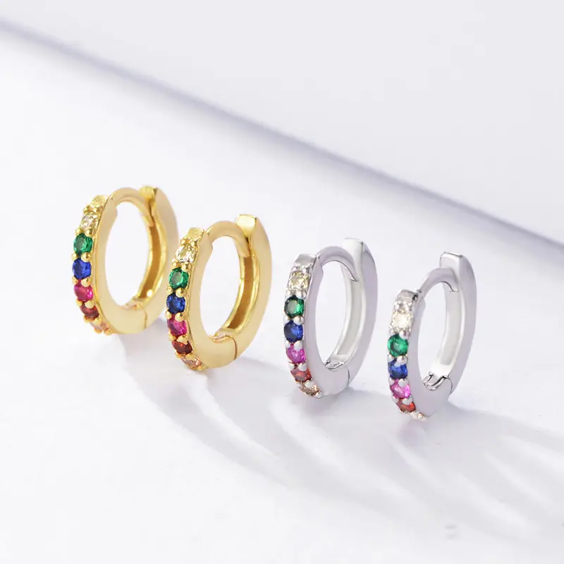 Joacii hoop diamond earrings on sale for gifts 4