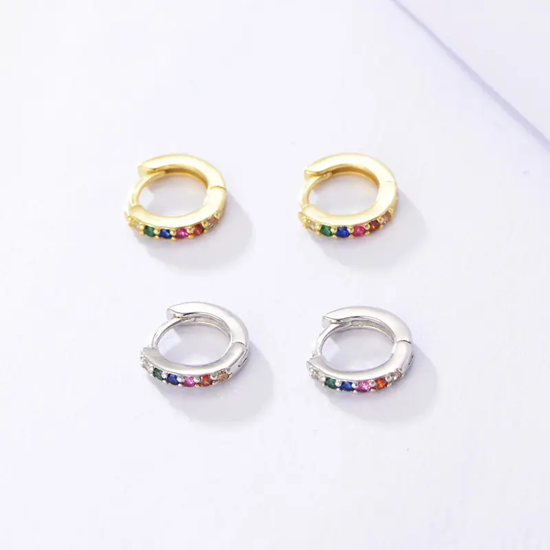 Joacii hoop diamond earrings on sale for gifts 5