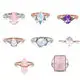 graceful custom silver rings design for girlfriend 2