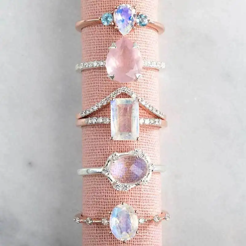 graceful custom silver rings design for girlfriend 3