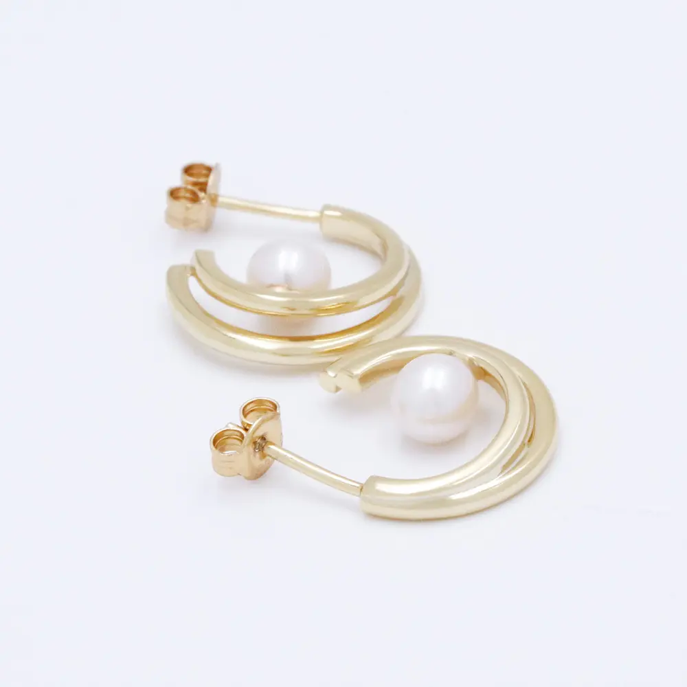 elegant pearl ring gold supplier for women 3