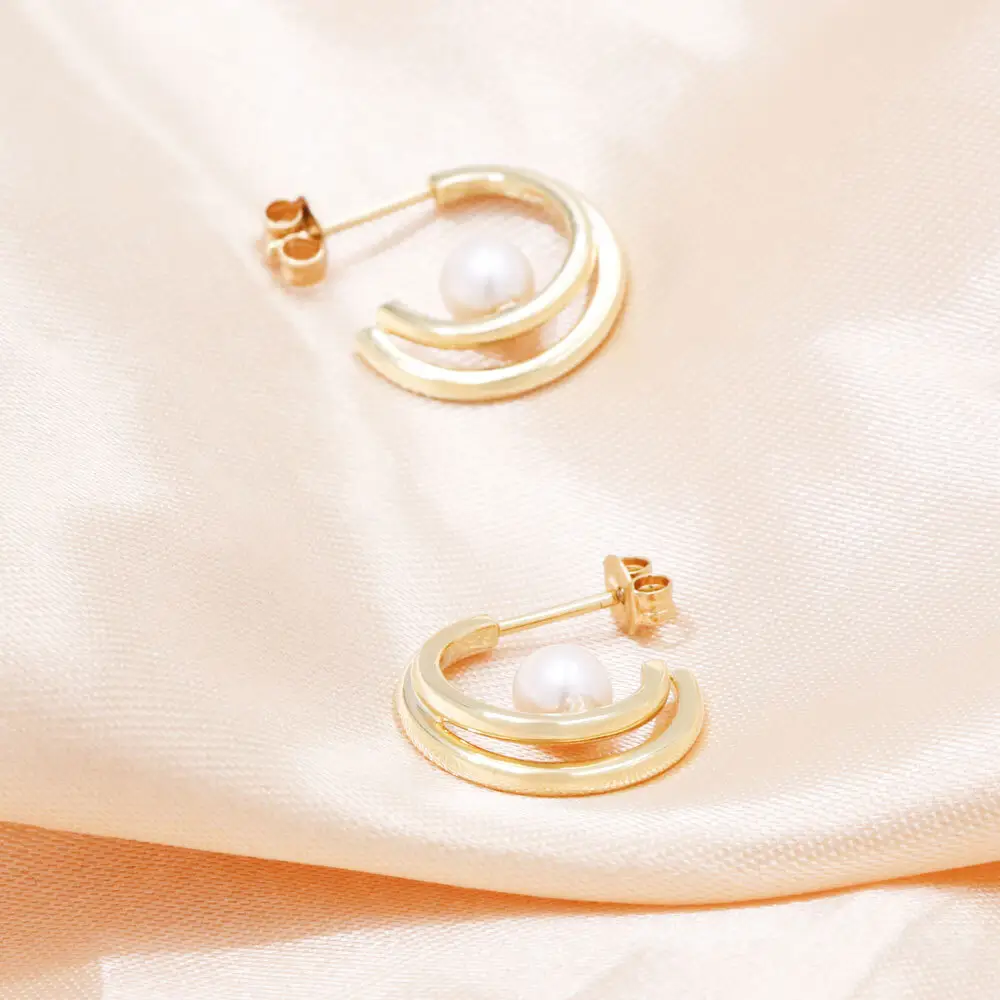 elegant pearl ring gold supplier for women 5