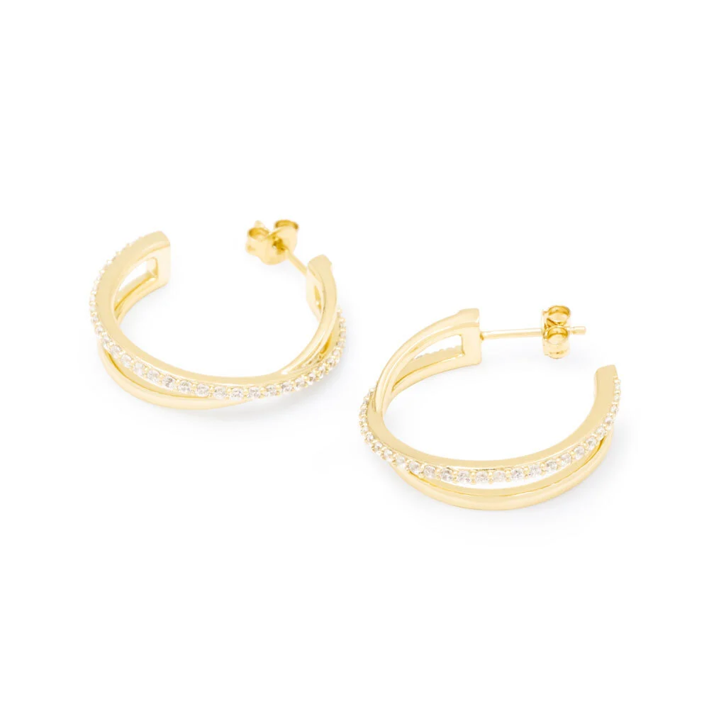 Eternity Cubic Zirconia Ear Studs for Women 1