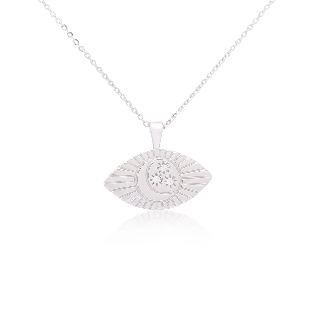 Joacii white gold diamond necklace promotion for women 2