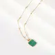 Joacii white gold diamond necklace with good price for women 2