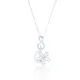 elegant white gold diamond necklace design for female 2