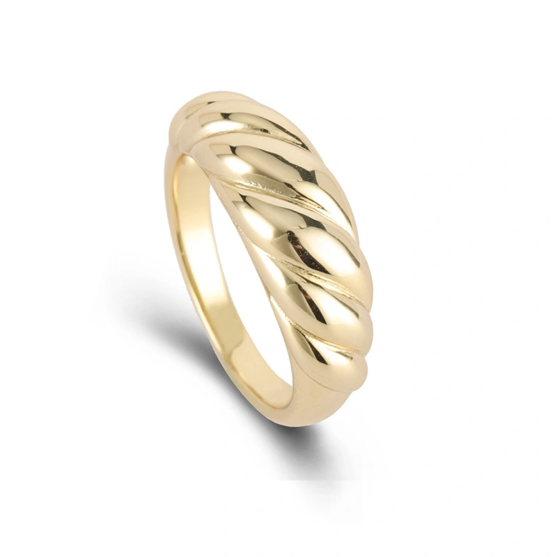 Bold Sterling Silver Rings Gold Plated 1