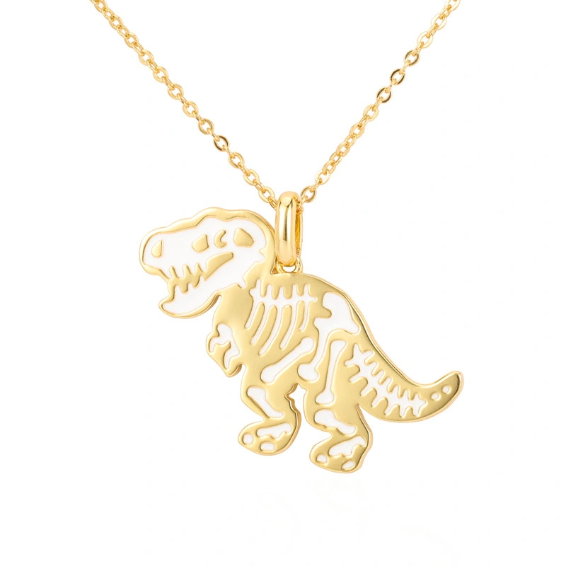 Dino Necklace Gold Vermeil 1