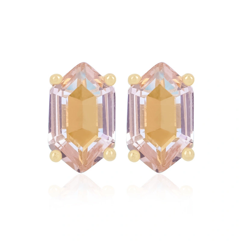 Pink Crystal Stone Earring 1