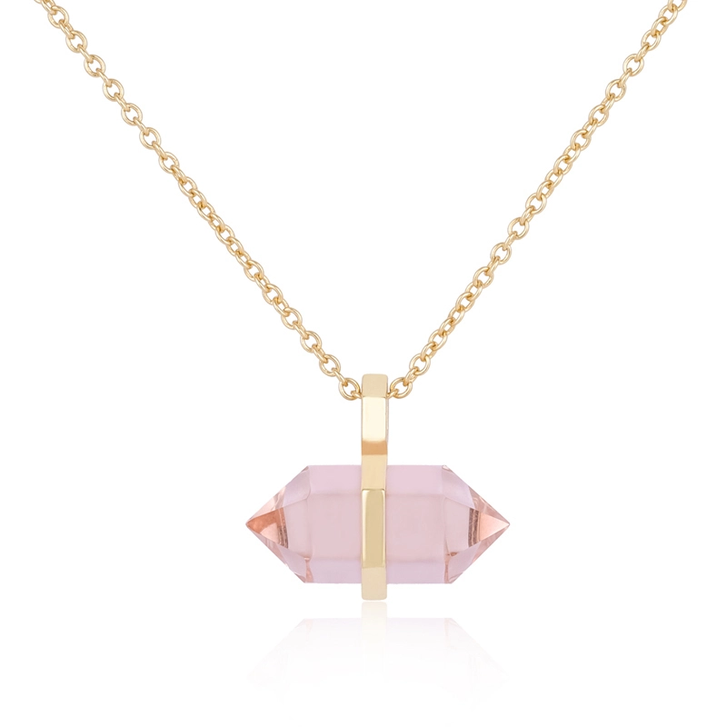 Pink Crystal Necklace 1