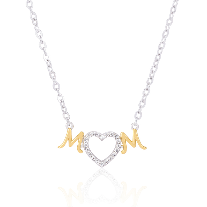 Mom Heart Pendant Necklace 1