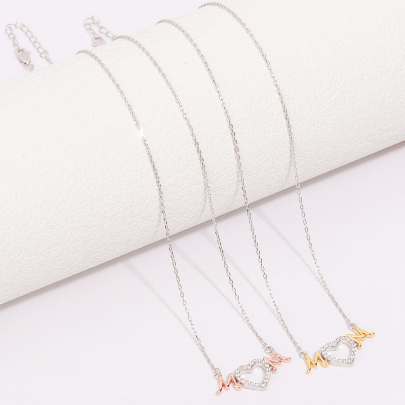 Mom Heart Pendant Necklace 5