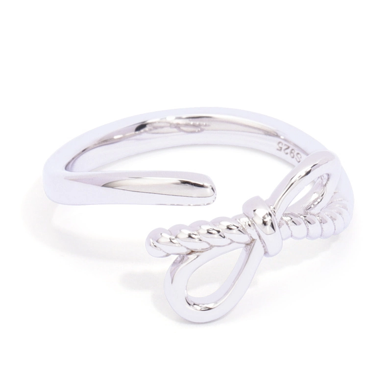 Sterling Silver Rope Knot Ring 1