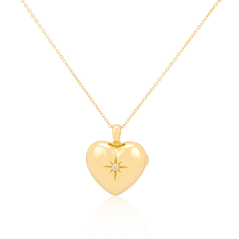 Heart Photo Locket Necklace 1