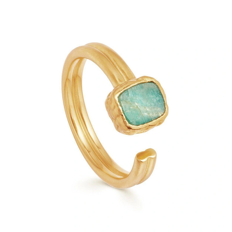 Green Amazonite Ring Optional Stones 1