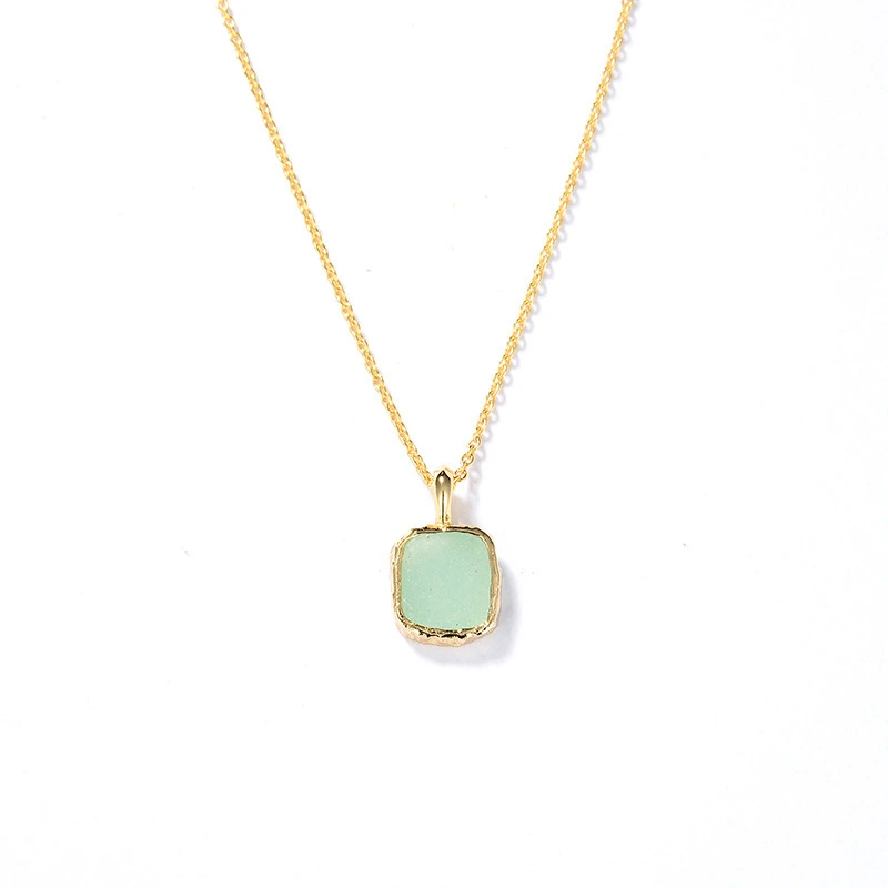Amazonite Pendant Necklace Optional Stones 1