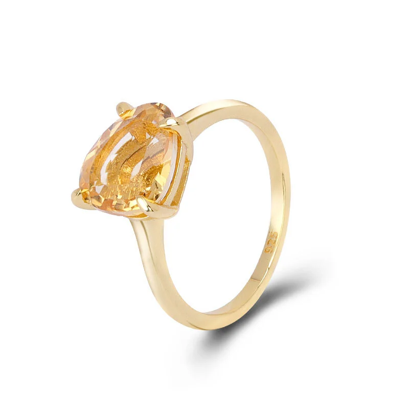 Citrine Solitaire Ring 1