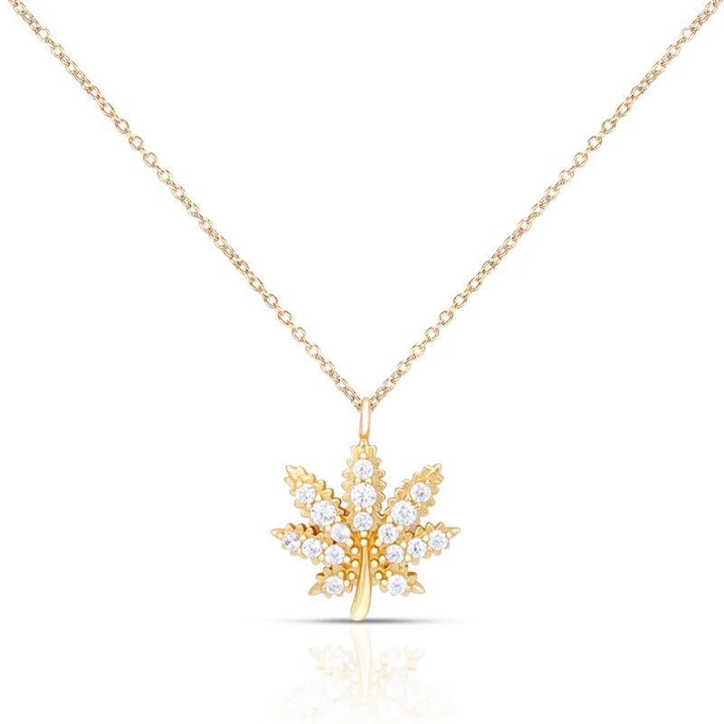 Green Cannabis Necklace 1