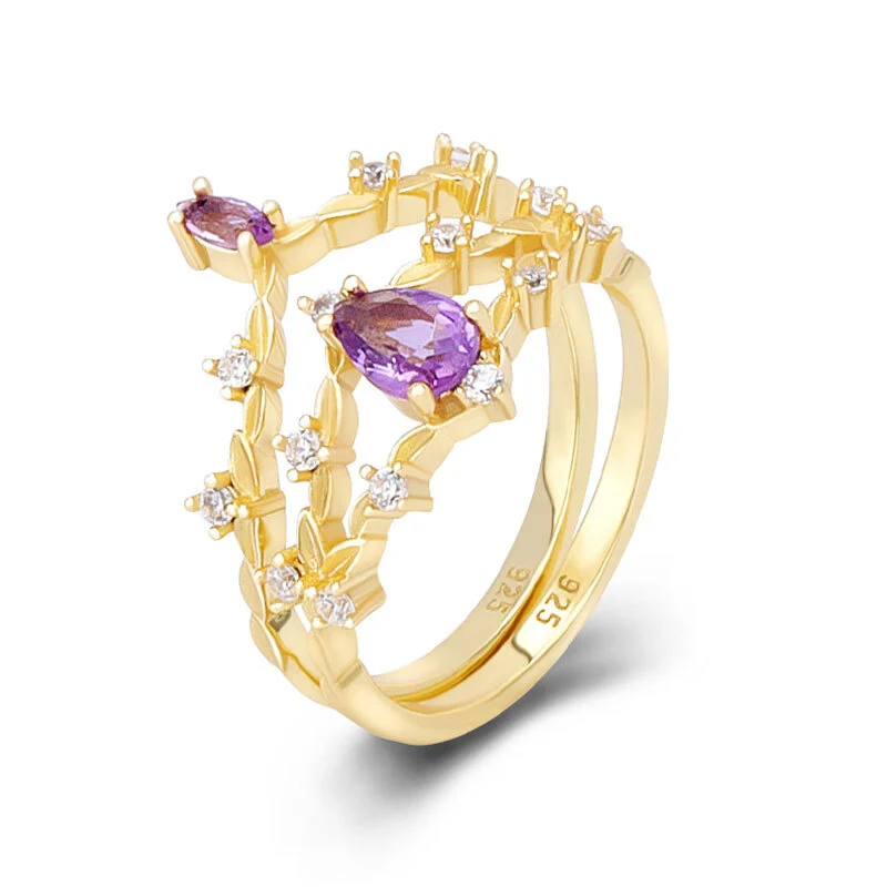 Amethyst Ring Set 1