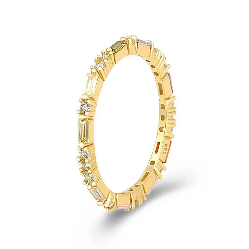 Rainbow Unique Eternity Rings 1
