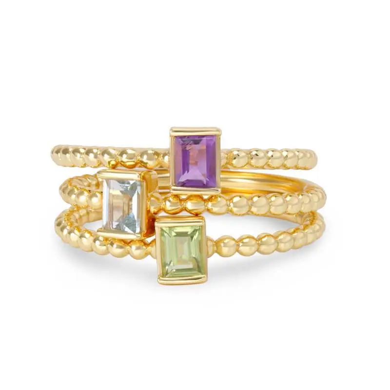 Blue Topaz Baguette Ring 1