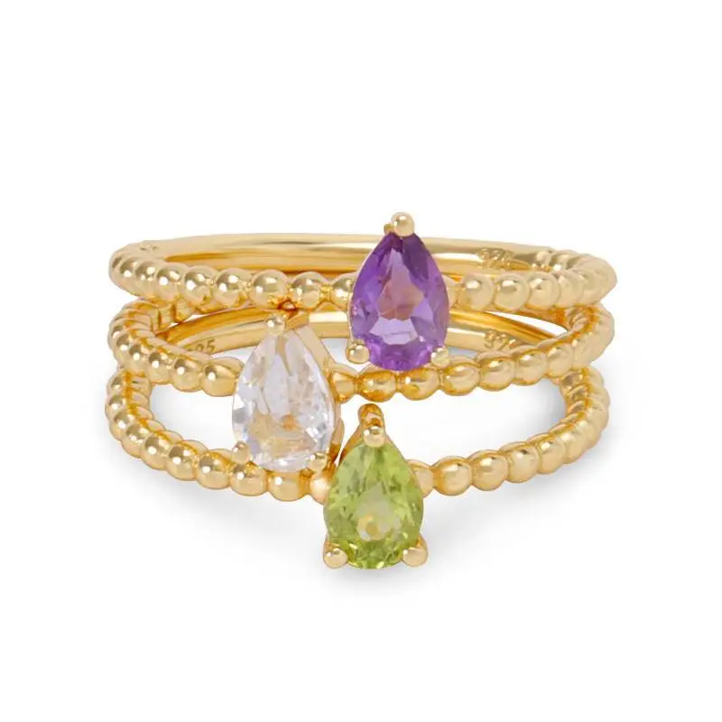 Pear Amethyst Ring 1