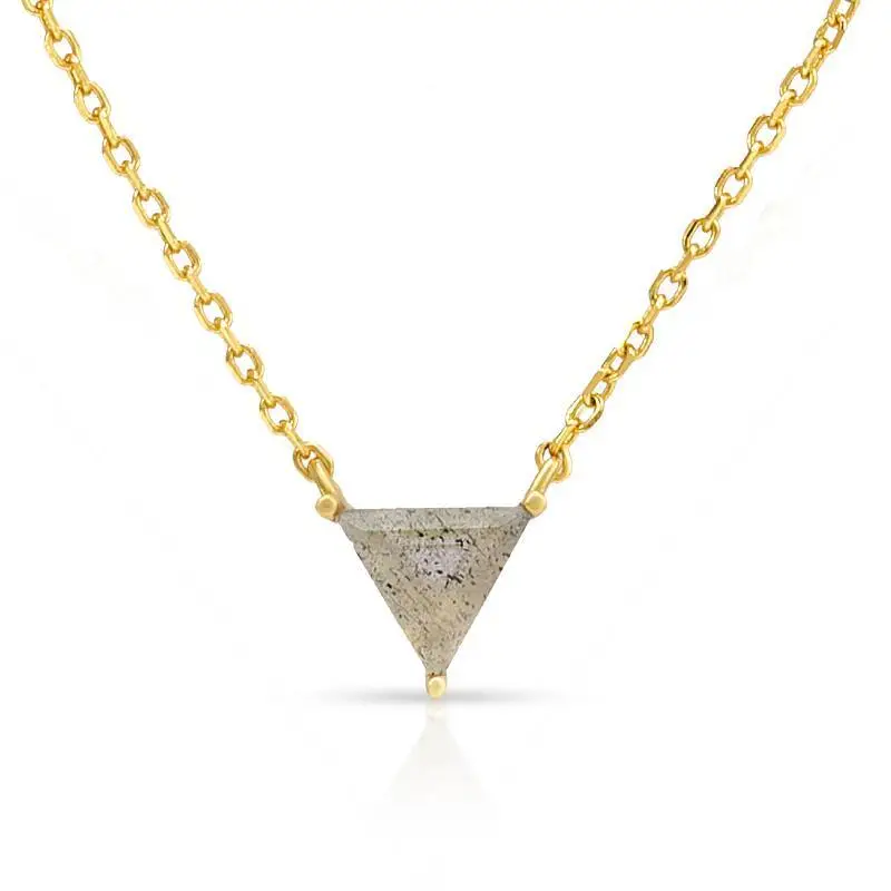Triangle Labradorite Necklace 1