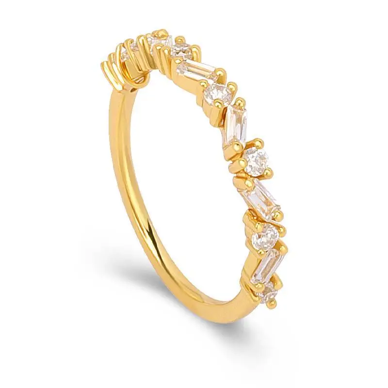 Irregular Shape Baguette Ring 1